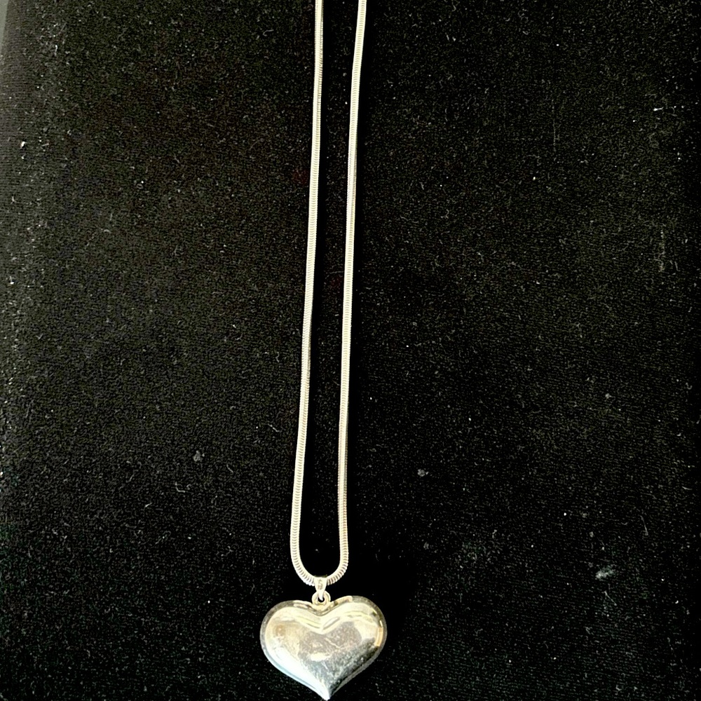 925 Sterling Silver Heart Necklace